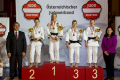 Staatsmeisterschaft 2014 Gmunden Siegerehrung mit Präsident E.Pachoinig -52kg Petra Steinbauer (Wolfsber)